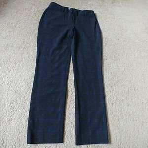 Gap plaid slim cropped pants